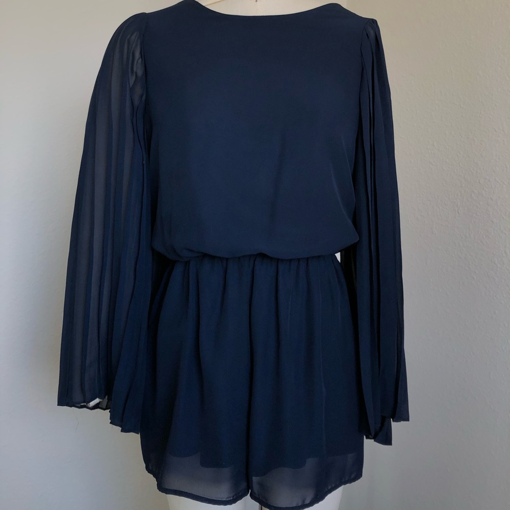 Navy blue romper
